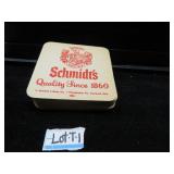 LOT T 1 ANTIQUE BEER COASTERS  SCHMIDT'S  OF PHILA