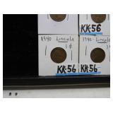 LOT KK 56 2 1940 1946 LINCLON CENTS  1945 CANADA E