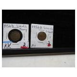 LOT KK 2   TWO 1952 D LINCOLN CENTS