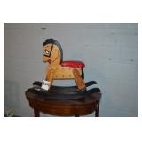 LOT CS 424  WOOD ROCKING HORSE