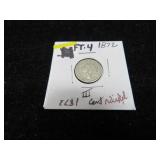 LOT FT 4 1872 THREE CENT NICKEL