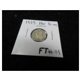 LOT FT 1 1935  MERCURY DIME