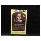 LOT MC 197  SIGNED ALBERT JOSEPH  BARLICK HOF CARD