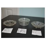 LOT CS 403  BEE HIVE DISH  RIBBION CANDY DISH  HAL