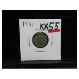 LOT KK 55  1941 DIME CANADA SILVER