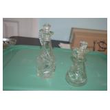 LOT CS 408  PAIR OF CRUETS VINTAGE