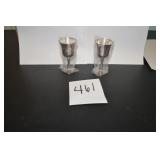 LOT CS 461  4 SALEM SILVER PLATE WINE GOBLETS