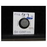 LOT KK 7 50 CENTIMES 1942 FRANCE