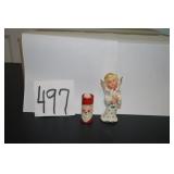 LOT CS 497 FANCY ANGEL & SANTA ORNAMENTS