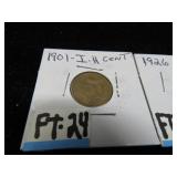 LOT FT 24 1901 INDIAN & 1926 LINCOLN CENT