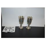 LOT CS 495 SET KONGE TIN GOBLETS