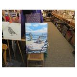 LOT K 22 OIL ON CANVAS BY SHELLY DAY OF FUN