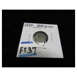 LOT FT 37 1840  HALF DIME