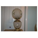 LOT CS 537 SILK GLASS GONE WITH WIND LAMP