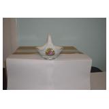 LOT CS 494 BAVARIA GLASS  BASKET  OF FLOWERS