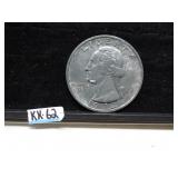 LOT KK 62 LG COLLECTIBLE WASHINGTO QUARTER