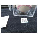 LOTMC  229 JIM RICE SIGNED BASEBALL  PINK BASEBALL