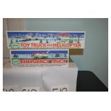 LOT CS518 TWO HESS HESS TRUCK HELICOPTER % EMERGE