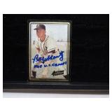 LOT MC 172 SIGNED CARD BOBBY SHANTZ  [ ACTION PK \