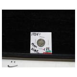 LOT KK  14  1934 D MERCURY DIME