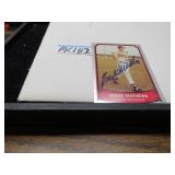 LOT MC 182 EDDIE MATHEWS  SIGNED CARD