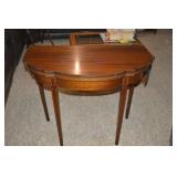LOT CS 414  HALF MOON FOLDING TOP TABLE