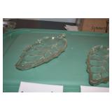 LOT CS 406 LEAF MARIGOLD CANDY DISHES