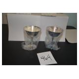 LOT CS 464 4 PEDESSALEM WINE GOBLETS