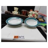 LOT B 4 SYRACUSE CHINA IROQUOIS PATTERN DISHES