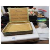 LOT L48 WOOD CIGAR BOX SMOKE HAVANA SMALLS