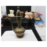 LOT MW 34 BRASS ETCHED GENIE TEA POT DILIAH