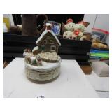 LOT L 70 MUSIC BOX COTTAGE &SLED