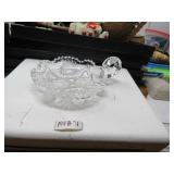 LOT B 71  IMPERIAL GLASS 5 ROUND FANCY FINGER LOOP