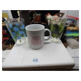 LOT L 30  BUTTERFLY & TUIPL GLASSES