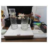 LOT B 86 CLIPPER SHIP MUG & LIGHTHOUSE GLASS