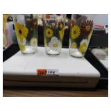LOT B104 HAPPY MORNING GLASSES  VINTAGE HAZEL ATL