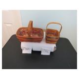 LOT CS H110 TWO LONGABERGER  BASKETS