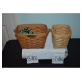 LOT CS H 106 TWO LONGABERGER BASKETS