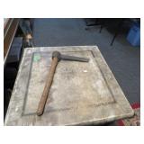 LOT MW57  HAND FORGED  FROE CLEAVING TOOL ANTIQUE