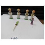 LOT L 60  MINI COLLECTIBLE CHOIR BOYS  BAKEALITE