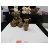 LOT B 114 VINTAGE NAVAGO POTTERY HAND WEAVED BEAR