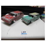 LOT L  33 TOOTIE METAL STATION WAGON CARS
