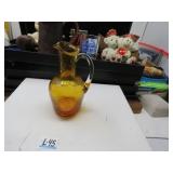 LOT L45 TULIP TOP CRAKLE GLASS BLOWN GLASS