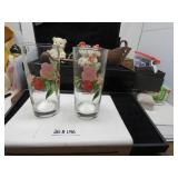 LOT B1140 2 FRANCISCAN DERSERT ROSE 6 1/2 WATER GS