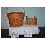 LOT CS H 105 TWO LONGABERGER BASKETS