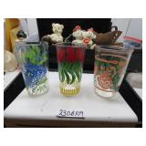 LOT B 109 GARDEN PARTY FLOWER GLASSES