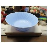 LOT L 68 JENNETTEDELPHITE BLUE SWIRL BOWL