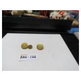 LOT BAA126VINTAGE BRASS POLICE BUTTONS