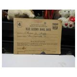 LOT BAA125 WAR RATION BOOK 4 WITH STAMPS