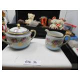 LOT BAA 36 HAND PAINTED NIPPON  SUGAR & CREAMER